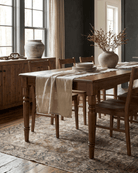 solid wood Erik farmhouse modern mountain dining table rectangle seats 8 Hello Norden brown