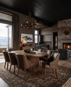 dining room furniture modern mountain dining chair Hello Norden - Soren Dining Chair, styled in a modern rustic room
