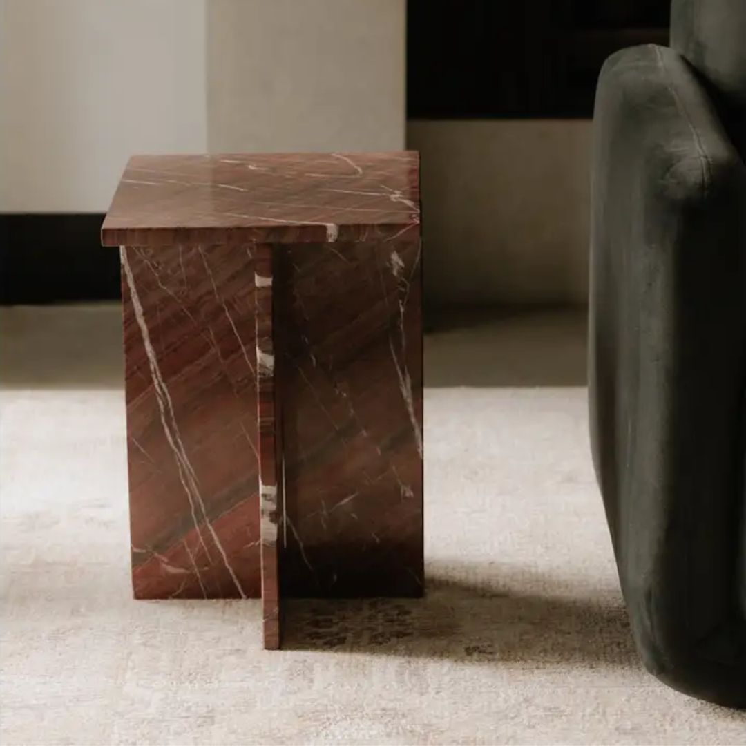 Wayde Marble Side Table - Side Tables - Hello Norden