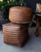 Leather Ottoman (Multiple Options) - Ottomans & Poufs - Hello Norden
