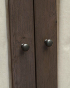 living room furniture modern mountain frame and door frame: solid ash cabinet Hello Norden - Olav Tall Cabinet Dark, detail view