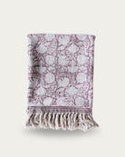 Sunniva Handloom Cotton Throw Floral Print - Throw - Hello Norden