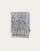 Sunniva Handloom Cotton Throw Floral Print - Throw - Hello Norden