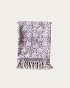 Sunniva Handloom Cotton Throw Floral Print - Throw - Hello Norden