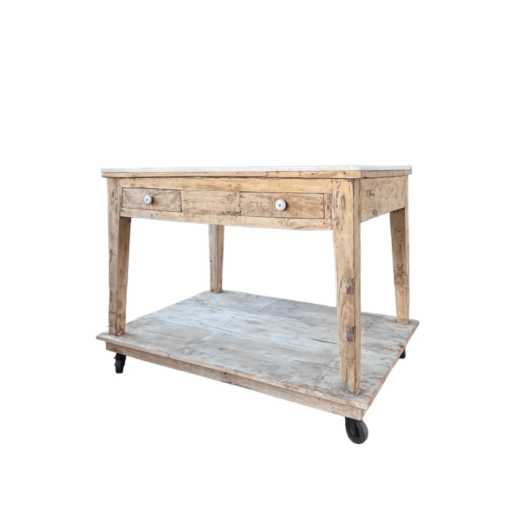 Svea Marble Kitchen Island - Kitchen Island - Hello Norden