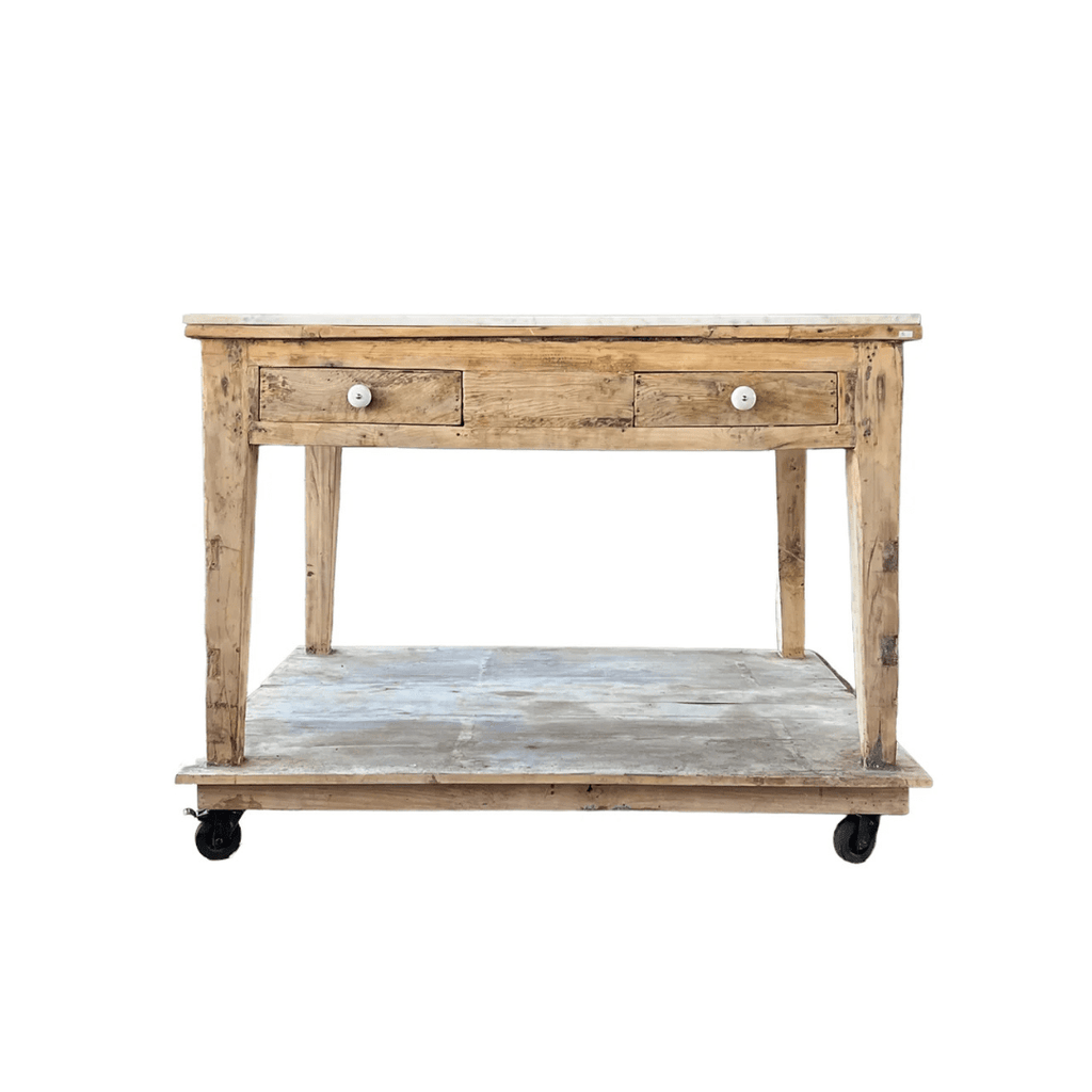 Svea Marble Kitchen Island - Kitchen Island - Hello Norden