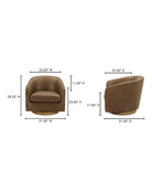 Eeva Leather Swivel Chair - Lounge Chairs - Hello Norden