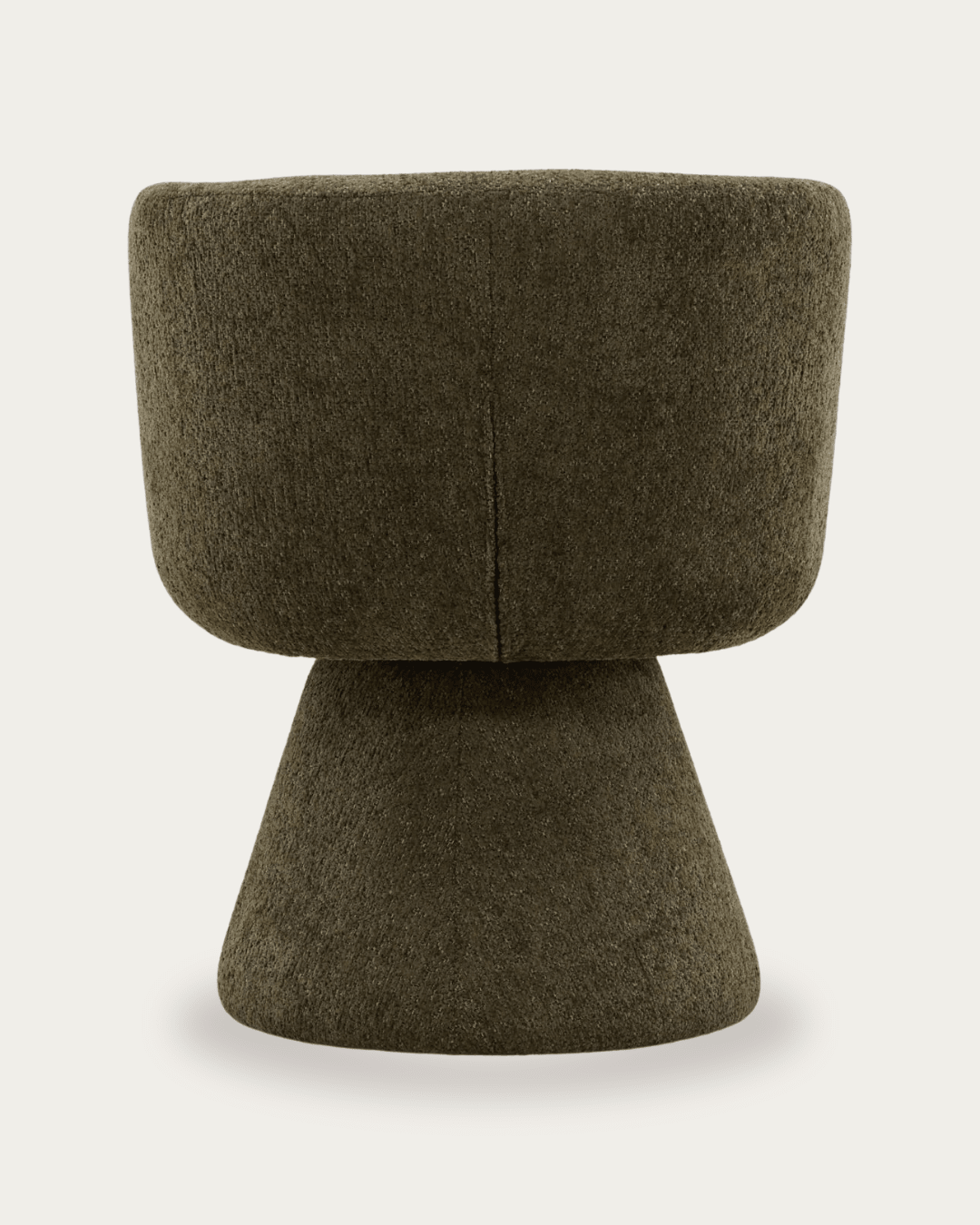 dining room furniture modern mountain woven chenille fabric dining chair Hello Norden - Ragna Swivel Dining Chair, detail view