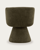 dining room furniture modern mountain woven chenille fabric dining chair Hello Norden - Ragna Swivel Dining Chair, detail view