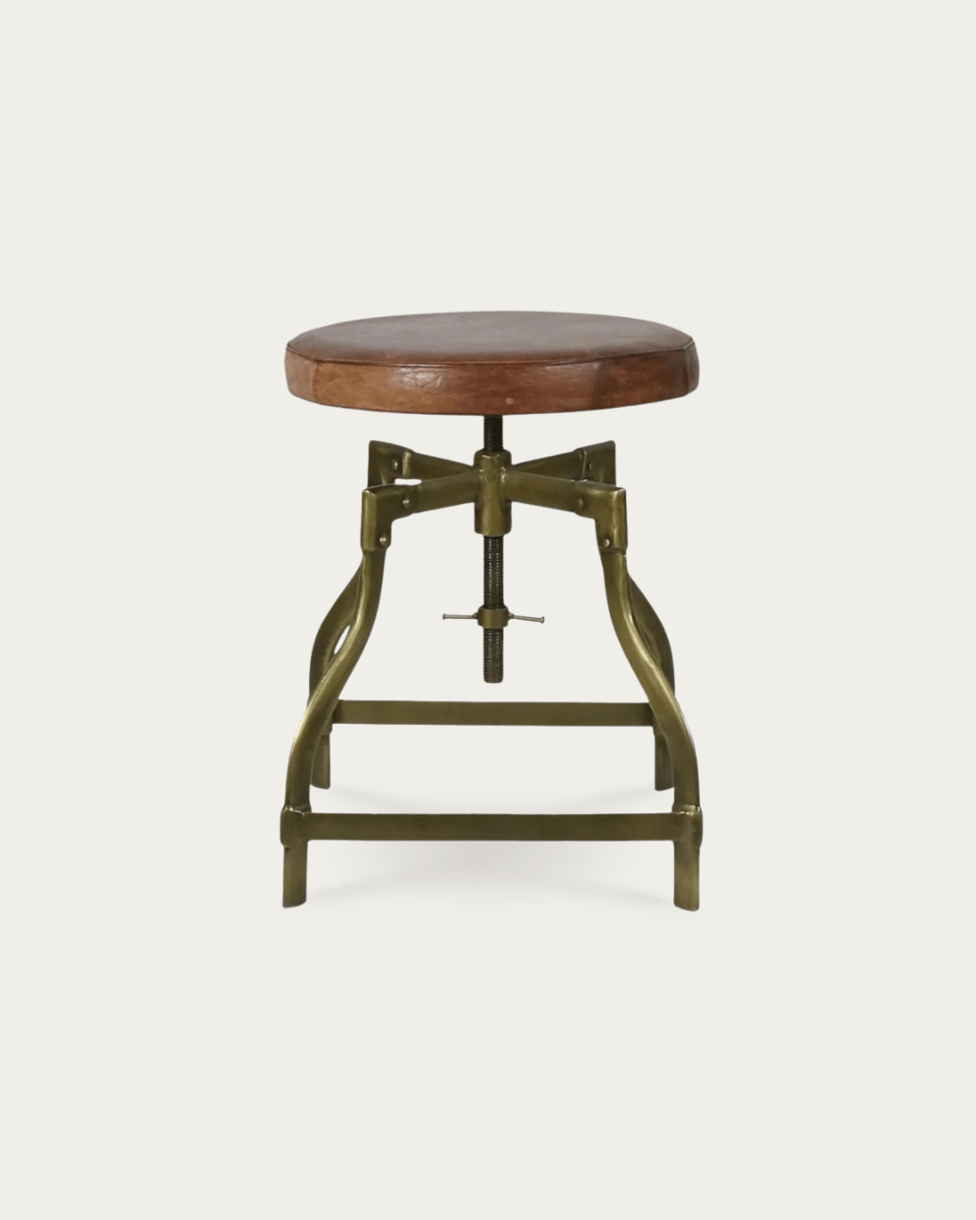 Geir Brass Stool - Stools & Benches - Hello Norden