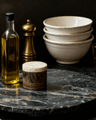 Synnove Wood Container with Marble Lid - Kitchen & Dining - Hello Norden