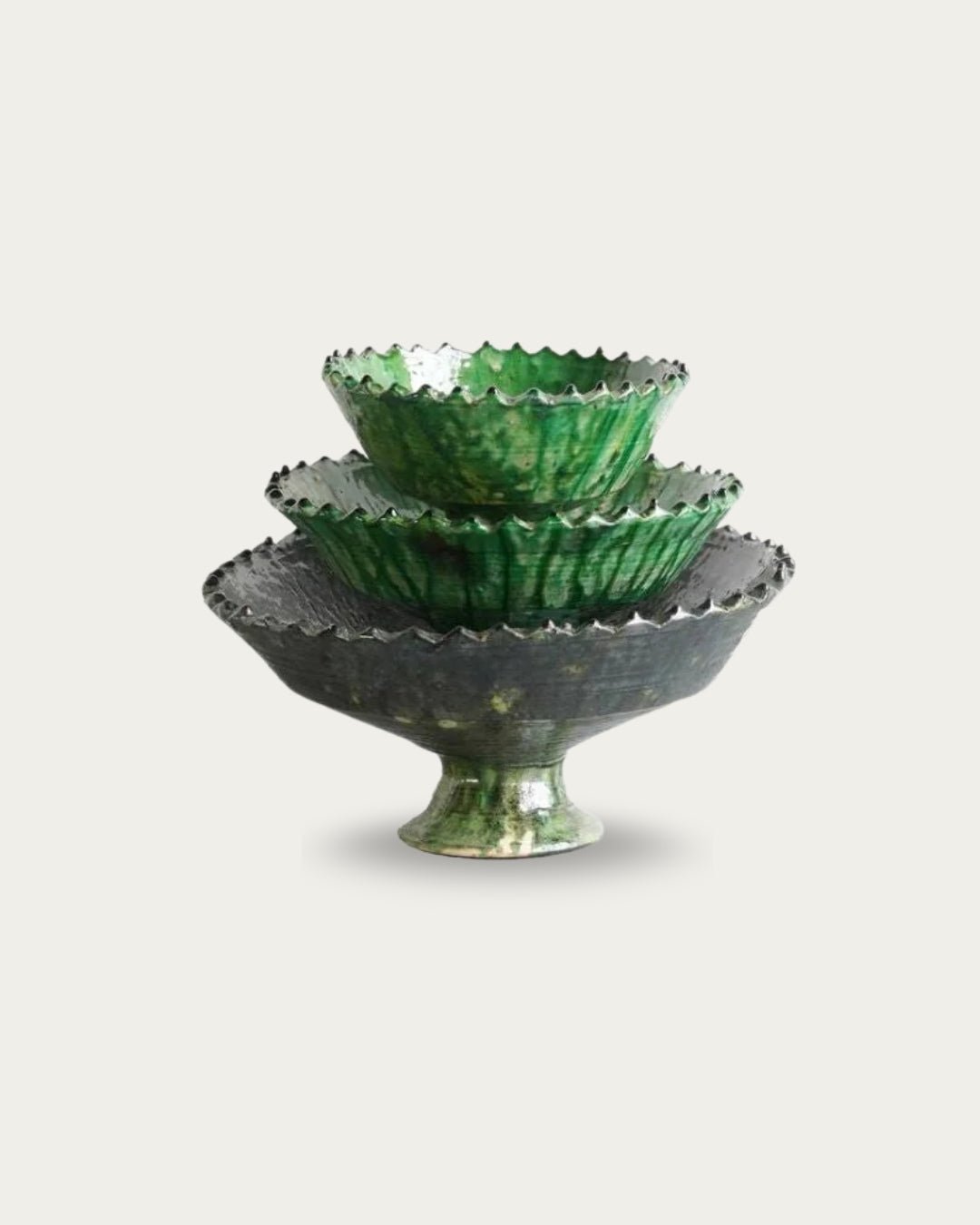 Tamegroute Compote Green Bowl - Decorative Bowls - Hello Norden