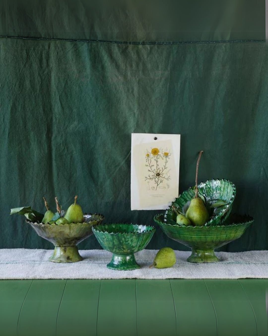 Tamegroute Compote Green Bowl - Decorative Bowls - Hello Norden