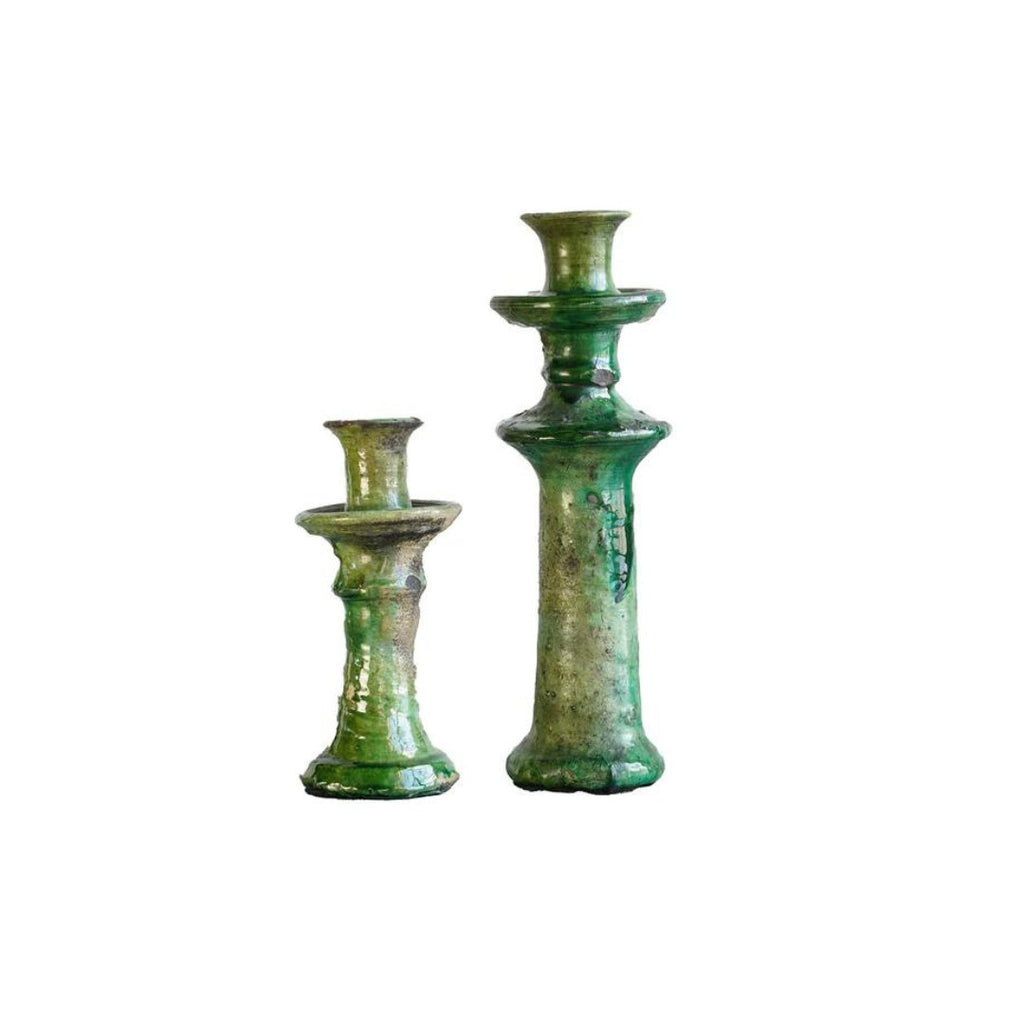 Tamegroute Green Candle Holder - Candle Holders - Hello Norden