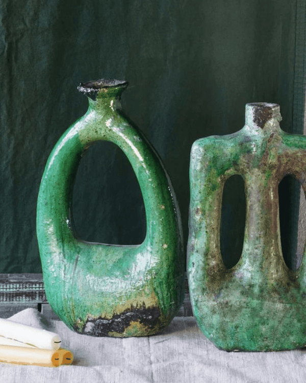 Tamegroute Green Vintage Sculpture (Multiple Styles)