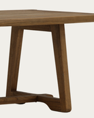 dining room furniture modern mountain mindi wood dining table Hello Norden - Tarjei Dining Table, detail view