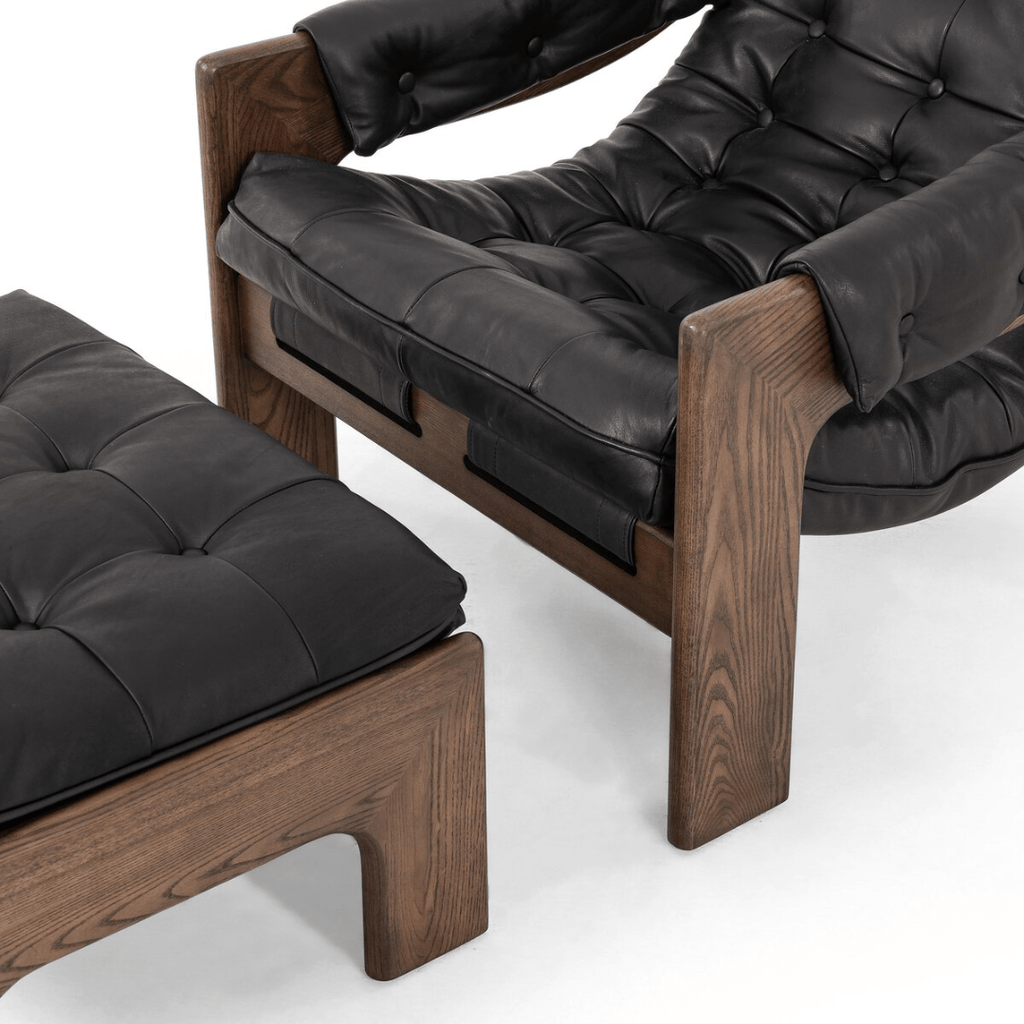 Thor Tufted Leather Chair - Arm Chairs - Hello Norden