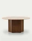 dining room furniture modern mountain oak wood dining table Hello Norden - Torvald Round Dining Table