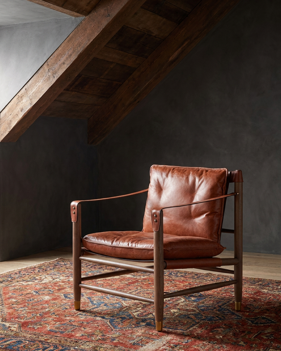 Njala Leather Lounge Chair