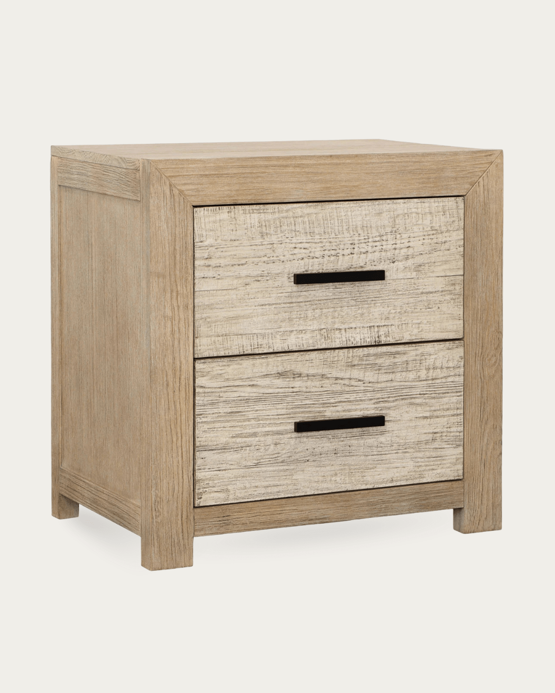 Riven Double Drawer Nightstand - Storage - Hello Norden