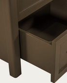 bedroom furniture modern mountain frame: solid mango wood and engineered wood nightstand Hello Norden - Sondre Nightstand, detail view