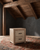 Riven Double Drawer Nightstand - Nightstands - Hello Norden