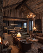 Odd Dining Chair room scene — Antler Draw Modern Rustic Living Room | Hello Norden