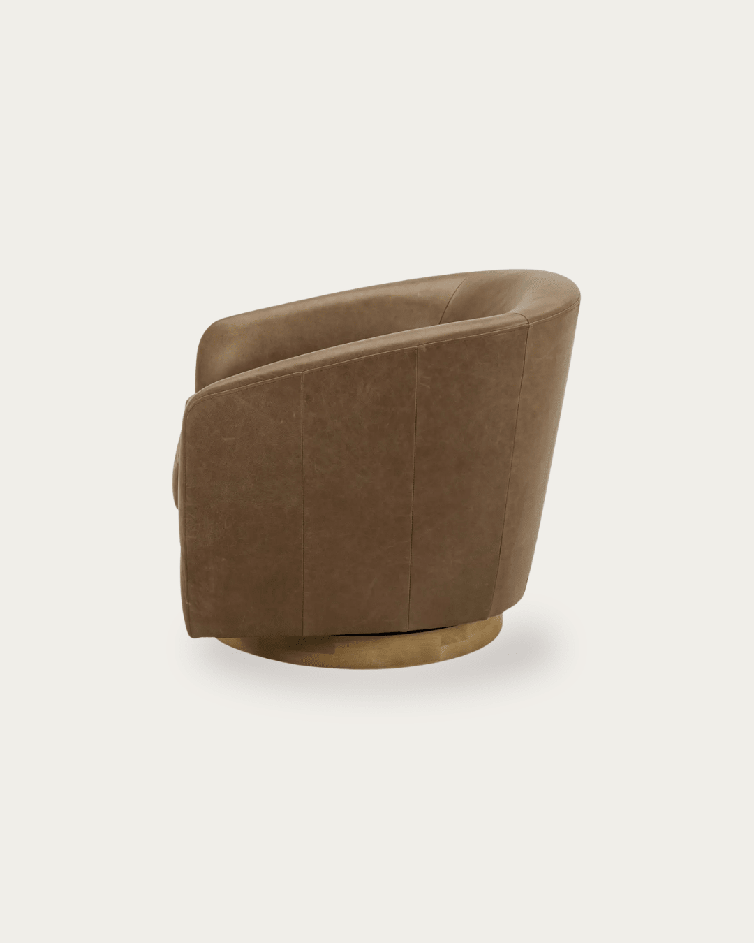 Eeva Leather Swivel Chair - Lounge Chairs - Hello Norden