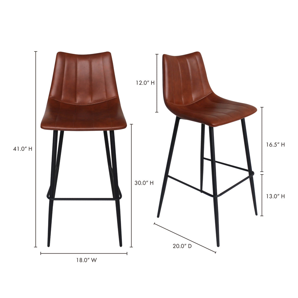 Valdemar Bar Chairs (Set of 2) - Bar Stools - Hello Norden