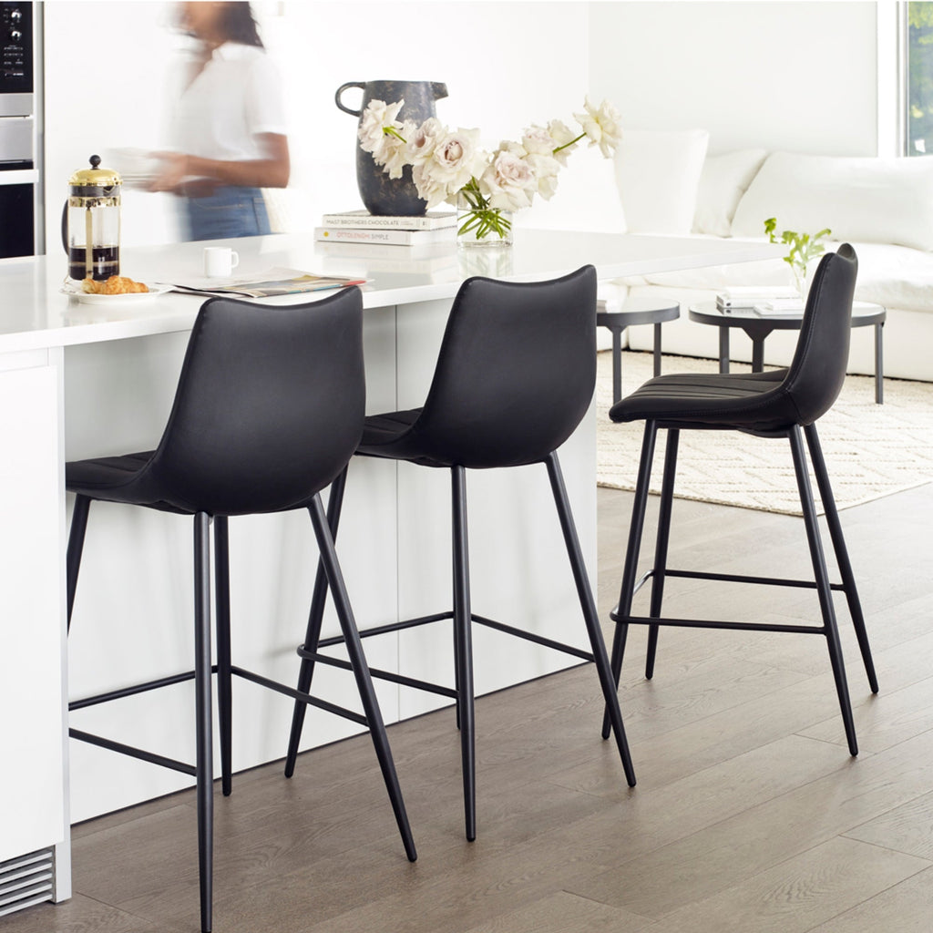 Valdemar Bar Chairs (Set of 2) - Bar Stools - Hello Norden