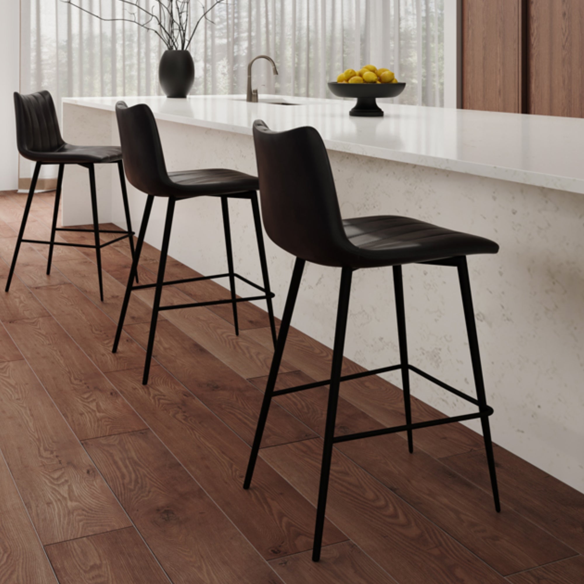 Valdemar Bar Chairs (Set of 2) - Bar Stools - Hello Norden