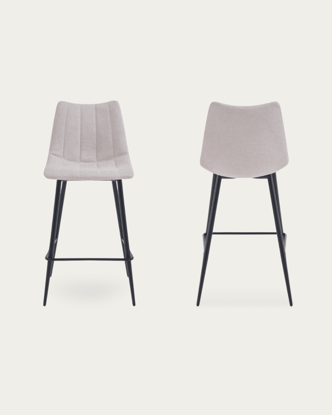 Valdemar Fabric Bar Chairs (Set of 2) - Bar Stools - Hello Norden