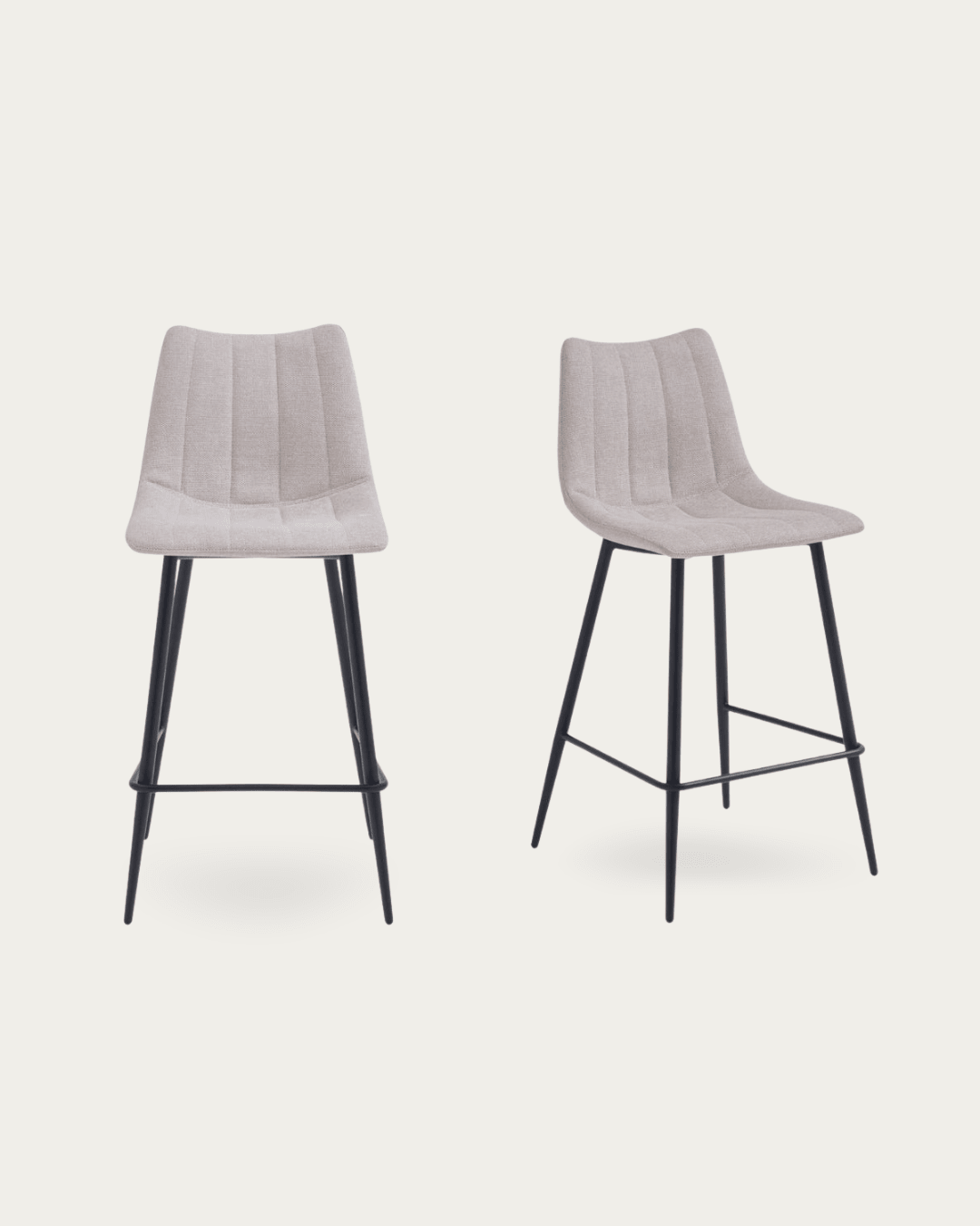 Valdemar Fabric Bar Chairs (Set of 2) - Bar Stools - Hello Norden