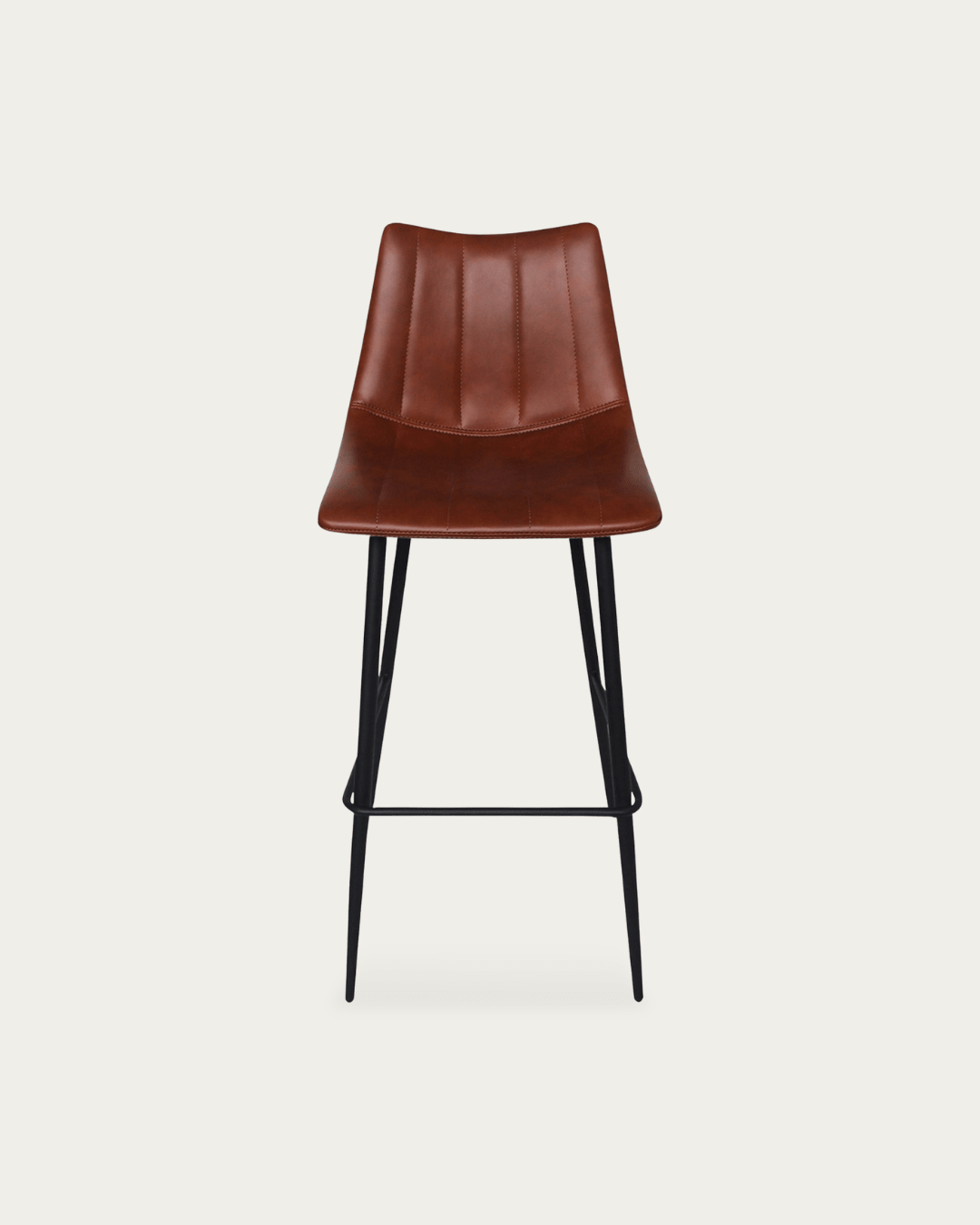 Valdemar Faux Leather Bar Chairs (Set of 2) - Bar Stools - Hello Norden