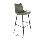 Valdemar Leather Bar Chairs (Set of 2) - Bar Stools - Hello Norden