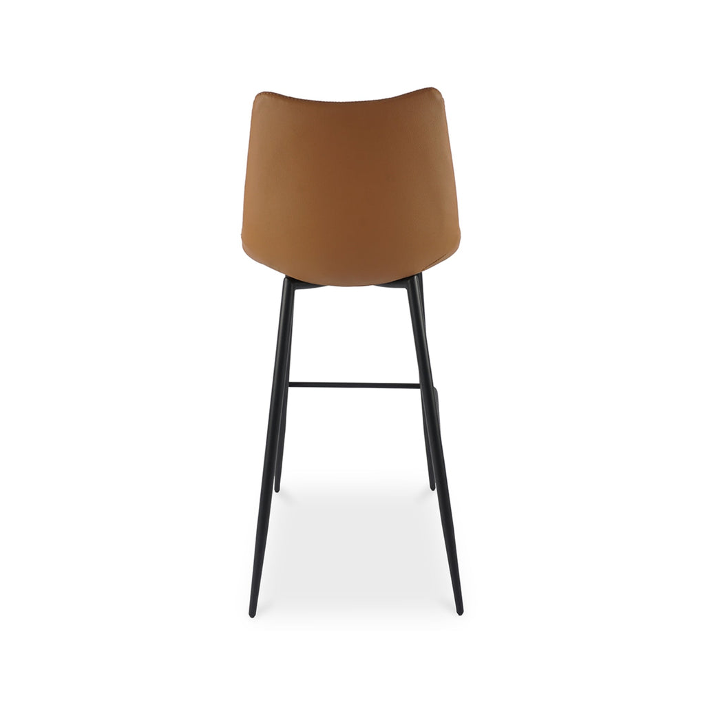 Valdemar Leather Bar Chairs (Set of 2) - Bar Stools - Hello Norden
