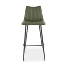 Valdemar Leather Bar Chairs (Set of 2) - Bar Stools - Hello Norden