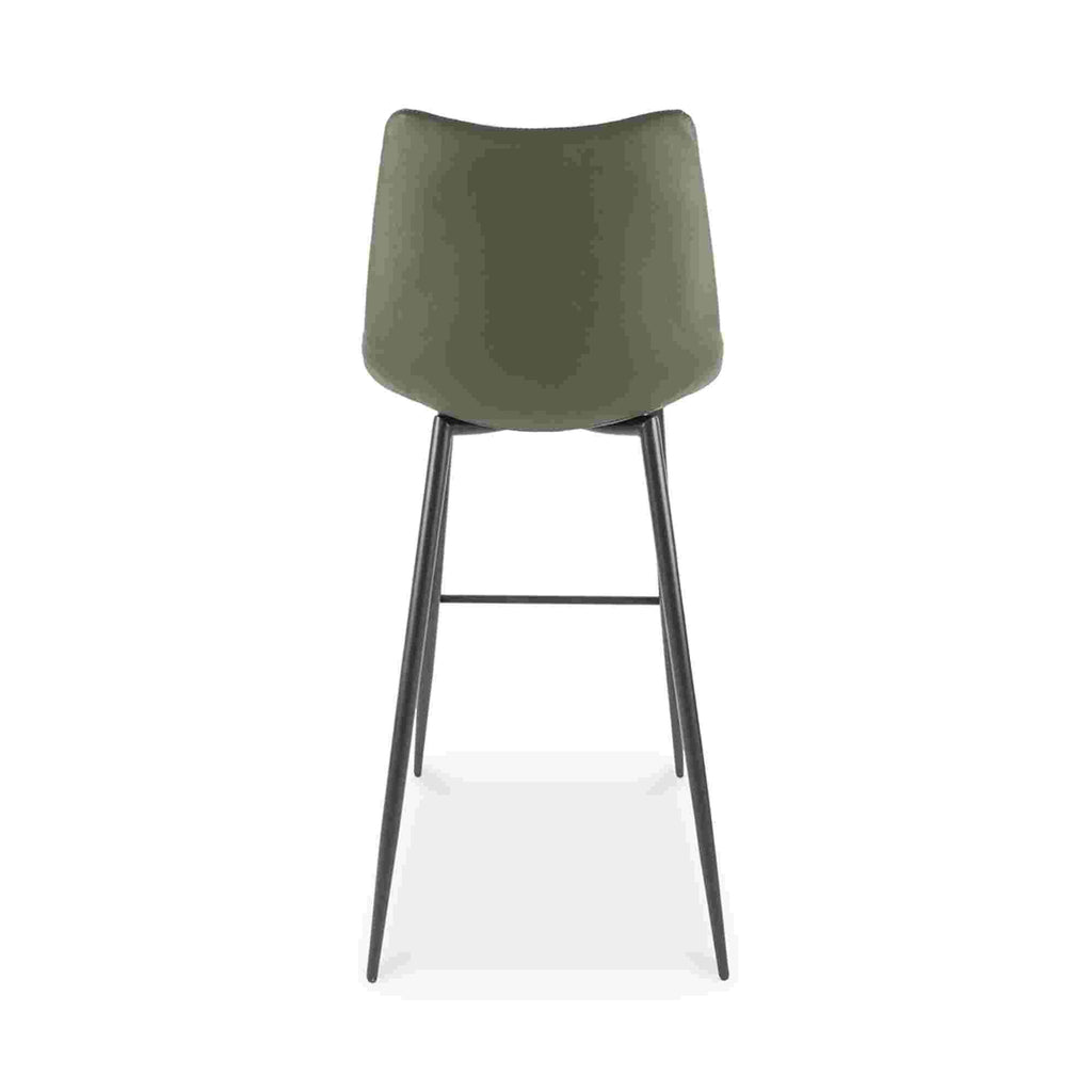 Valdemar Leather Bar Chairs (Set of 2) - Bar Stools - Hello Norden