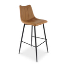 Valdemar Leather Bar Chairs (Set of 2) - Bar Stools - Hello Norden