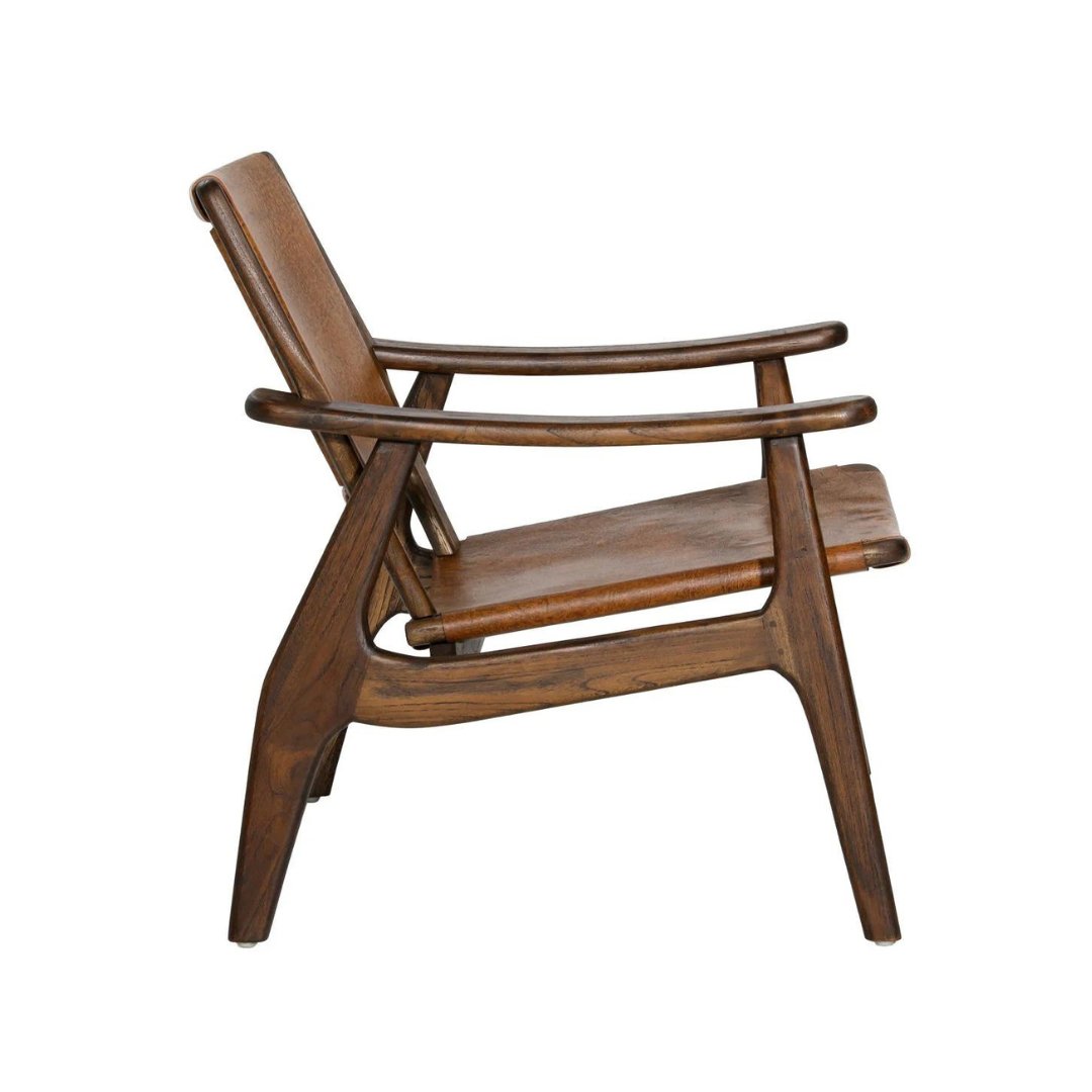Vendela Leather Accent Chair - Arm Chairs - Hello Norden