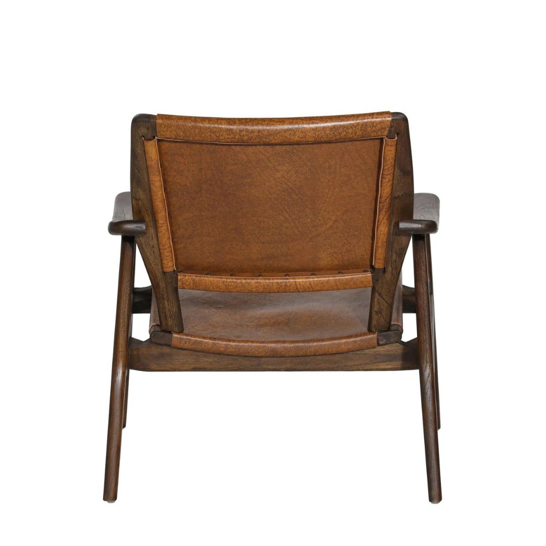 Vendela Leather Accent Chair - Arm Chairs - Hello Norden
