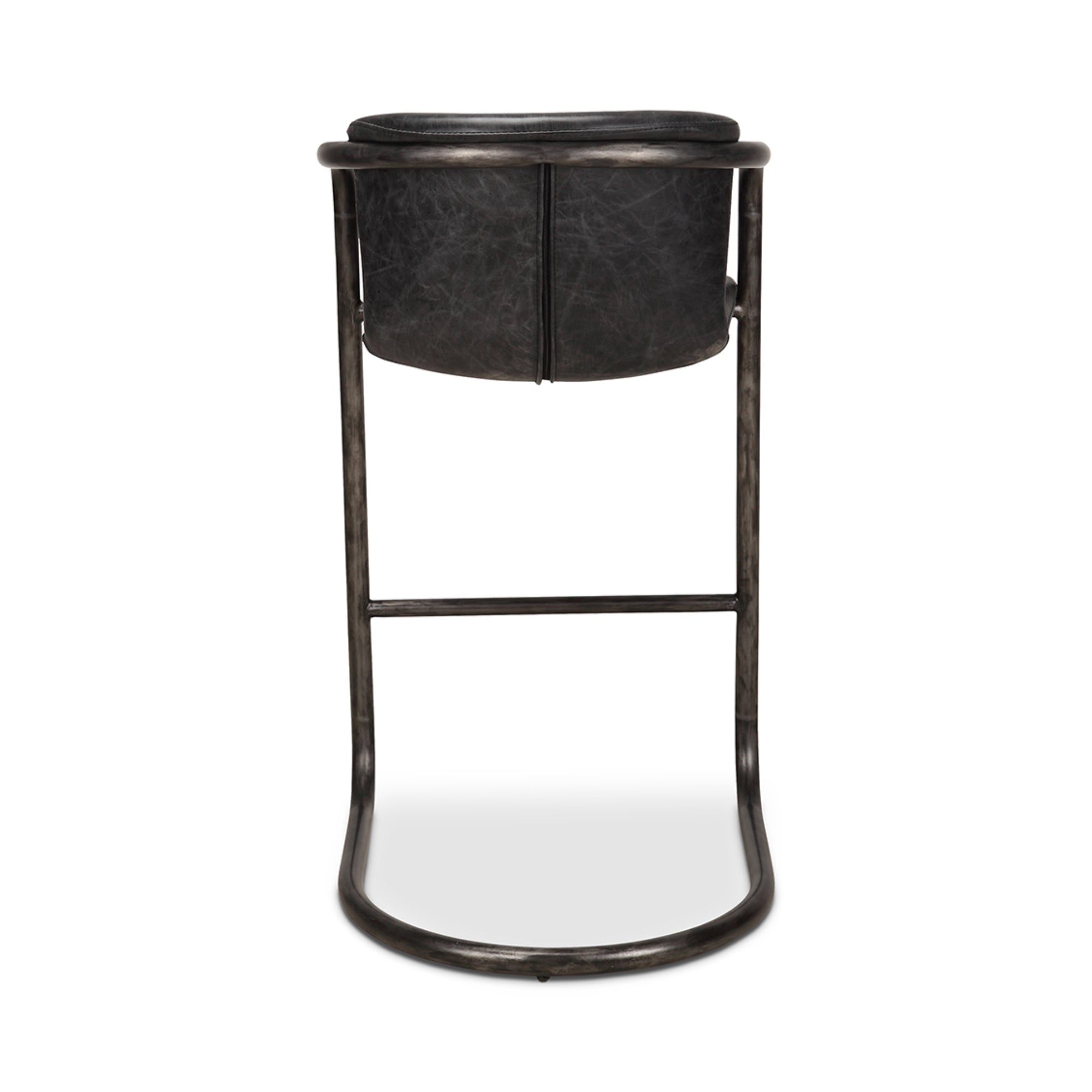 Victor Leather Bar Chair (Set of 2) - Bar Stools - Hello Norden