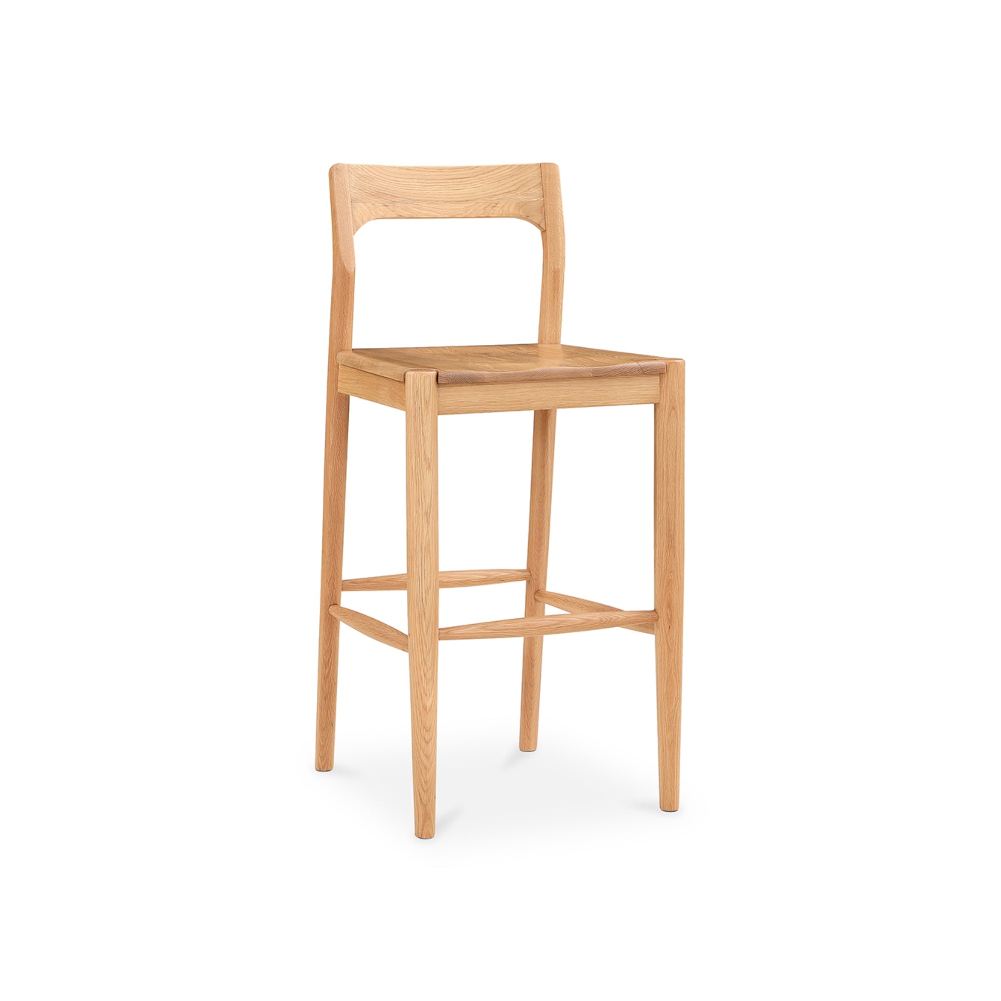 Villads Oak Bar Chair - Bar Stools - Hello Norden