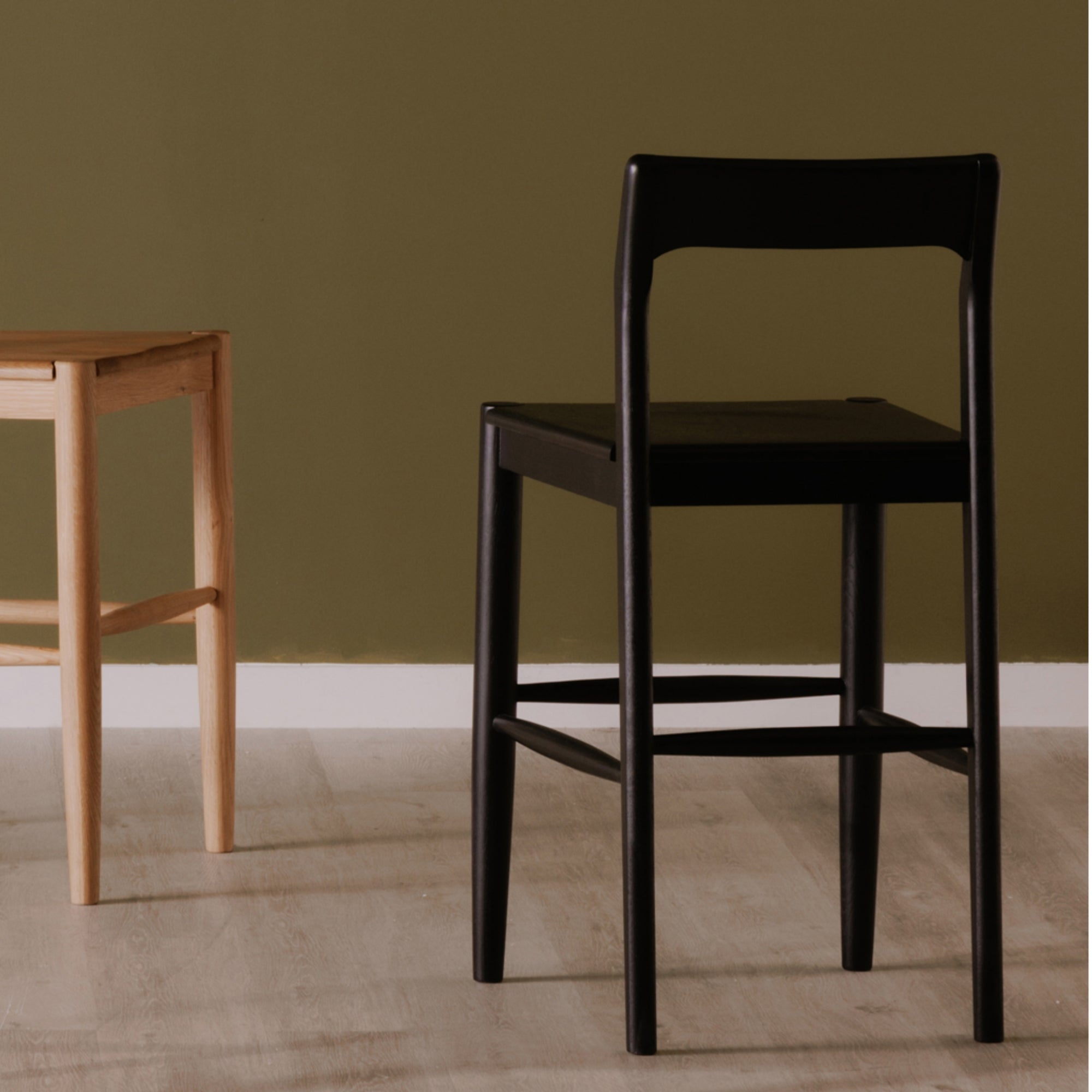 Villads Oak Bar Chair - Bar Stools - Hello Norden