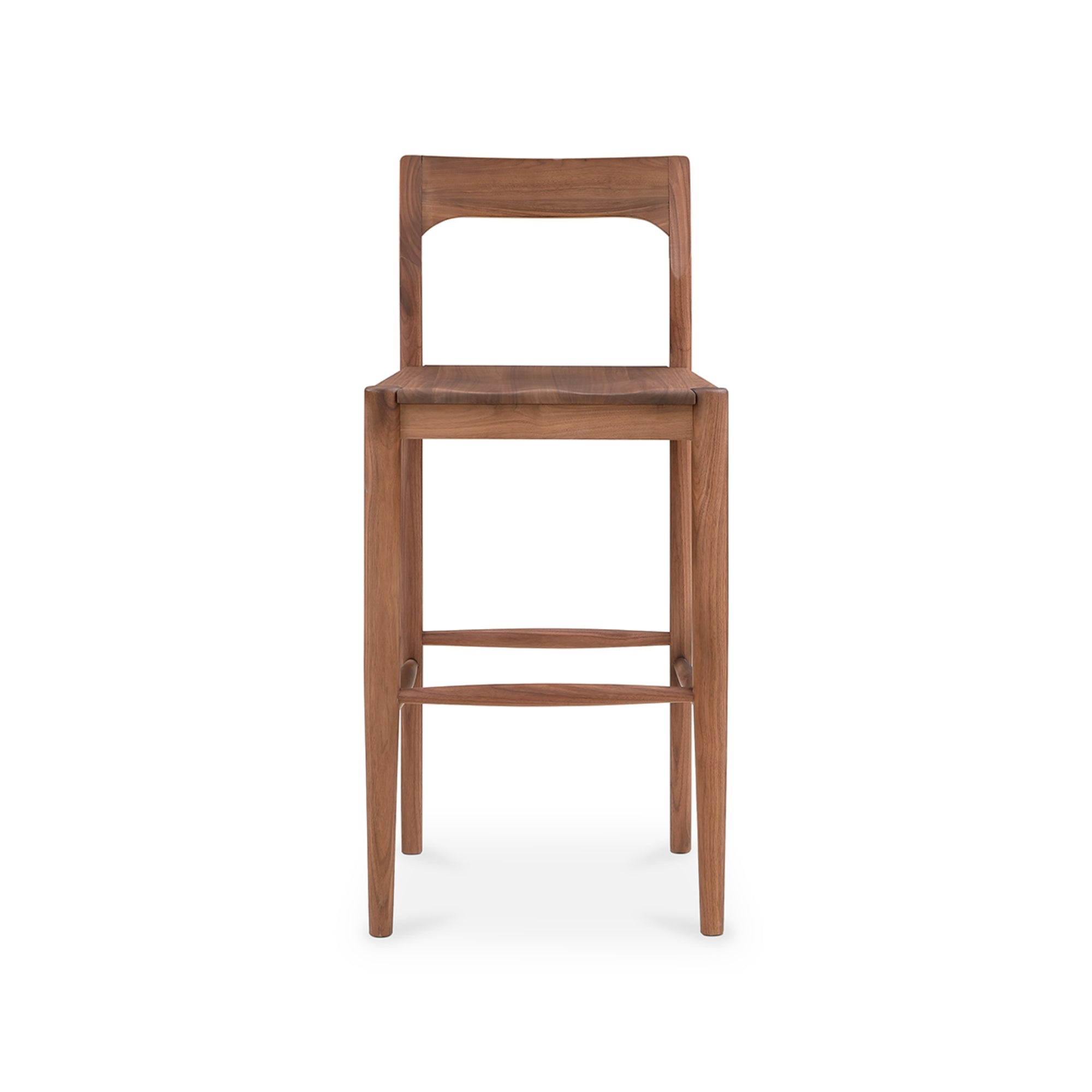 Villads Walnut Bar Chair - Bar Stools - Hello Norden