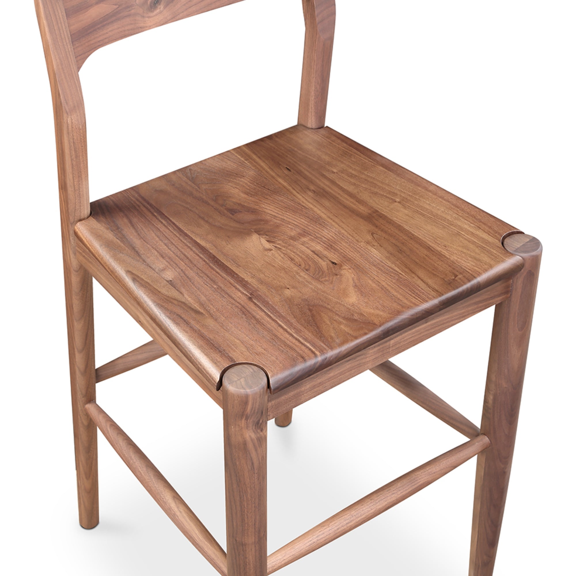 Villads Walnut Bar Chair - Bar Stools - Hello Norden