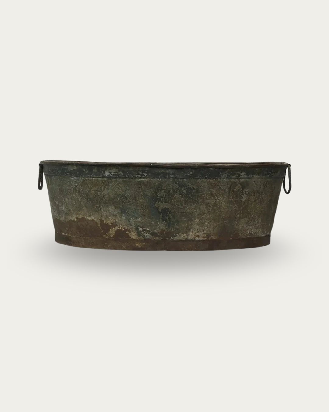 Rikke Vintage Zinc Basin - Planters & Pots - Hello Norden