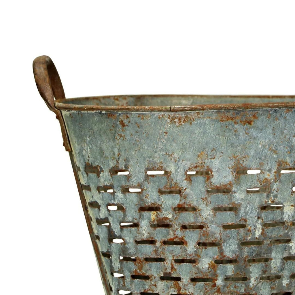 Vintage Metal Mesh Harvest Bucket - Planters & Pots - Hello Norden