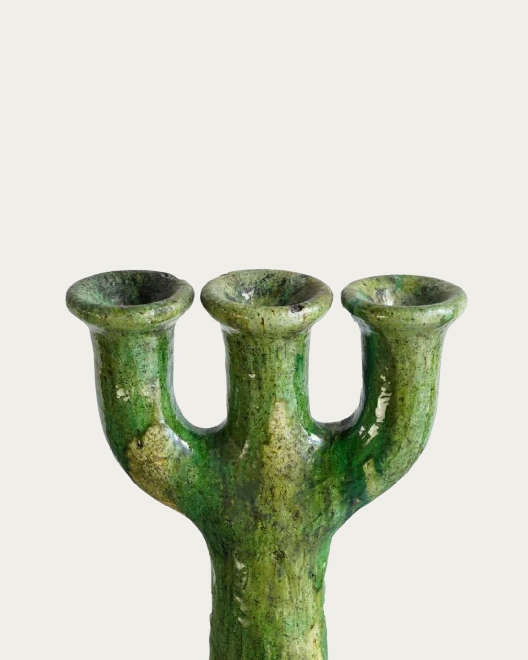 Vintage Tamegroute Candlestick Holder - Candle Holders - Hello Norden