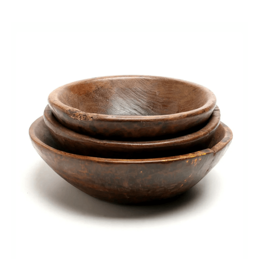 Vintage Wooden Bowls - Bowls - Hello Norden